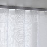 BAHA Sorrento White Sheer S-Fold Single Panel Curtain