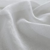 BAHA Sorrento White Sheer S-Fold Single Panel Curtain