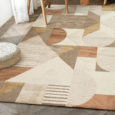 BAHA Laspi Geometric Power-Loomed Rug