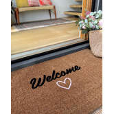 Door Mates Welcome with Love Coir Doormat