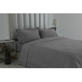 Benson Australia Pewter 1000TC Egyptian Cotton Sateen Quilt Cover Set