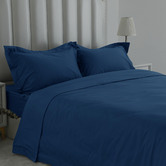 Benson Australia Navy 1000TC Egyptian Cotton Sateen Quilt Cover Set