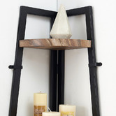 Evie Home Caesar Industrial Corner Shelf