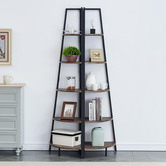 Evie Home Yllona Industrial Corner Shelf