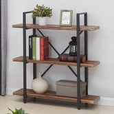 Evie Home Neville 3 Tier Industrial Bookshelf