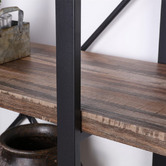 Evie Home Neville 3 Tier Industrial Bookshelf