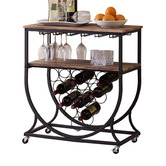 Evie Home Carter Industrial Bar Cart