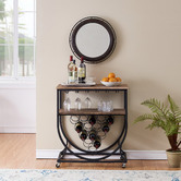 Evie Home Carter Industrial Bar Cart