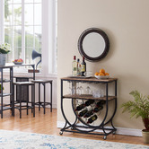 Evie Home Carter Industrial Bar Cart