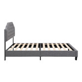 Evie Home Grey Jerson Upholstered Bed