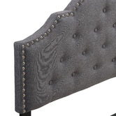 Evie Home Grey Jerson Upholstered Bed