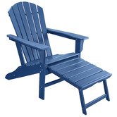 Evie Home Ehommate Outdoor Adirondack Chair with Footrest