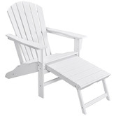 Evie Home Ehommate Outdoor Adirondack Chair with Footrest