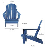 Evie Home Ehommate Outdoor Adirondack Chair