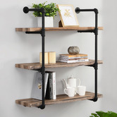 Evie Home Chalton 3 Tier Wall Shelf