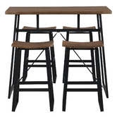 Evie Home 4 Seater Easton Bar Table Set