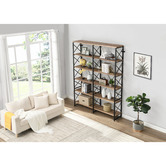 Evie Home Julian 6 Tier Bookcase