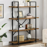 Evie Home Keanna Industrial 4 Tier Shelving Unit