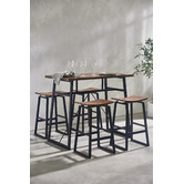 Evie Home 4 Seater Easton Bar Table Set