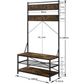 Evie Home Danielson Entryway Hall Tree