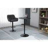 Evie Home Abrams Steel Bar Table