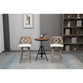 Evie Home 66cm Agni Swivel Barstools