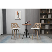 Evie Home 66cm Agni Swivel Barstools