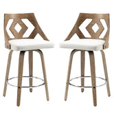 Evie Home 66cm Agni Swivel Barstools