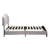 Evie Home Grey Aldgate Velvet Bed