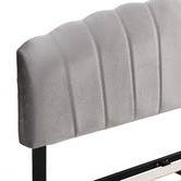 Evie Home Grey Aldgate Velvet Bed