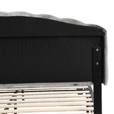 Evie Home Grey Aldgate Velvet Bed