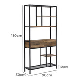 EvieHome Ridley Shelving Unit | Temple & Webster