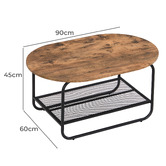 Evie Home 2 Piece Easton Coffee Table &amp; Side Table Set