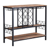 Evie Home Mickie Industrial Wine Rack Table
