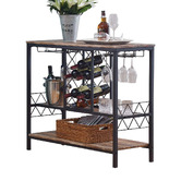 Evie Home Mickie Industrial Wine Rack Table
