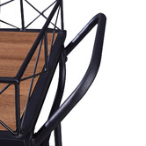 Evie Home Ashford Industrial Steel Bar Cart