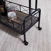 Evie Home Ashford Industrial Steel Bar Cart