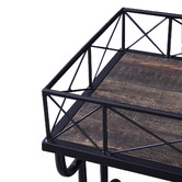 Evie Home Ashford Industrial Steel Bar Cart