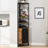 Evie Home Etienne Corner Wine Cabinet