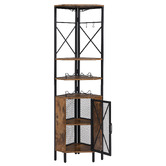 Evie Home Etienne Corner Wine Cabinet