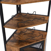 Evie Home Etienne Corner Wine Cabinet