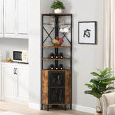 Evie Home Etienne Corner Wine Cabinet