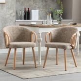 Evie Home Watson Boucle Dining Chairs