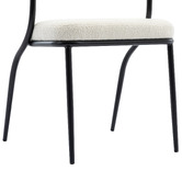 Evie Home Nathan Boucle Dining Chairs