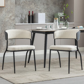 Evie Home Nathan Boucle Dining Chairs