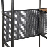 Evie Home Kyle Fir Wood &amp; Steel Shelving Unit