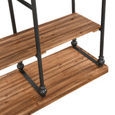 Evie Home Kyle Fir Wood &amp; Steel Shelving Unit