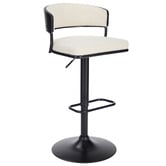 Evie Home Lathan Boucle Adjustable Barstool