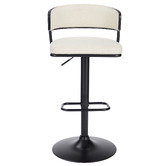 Evie Home Lathan Boucle Adjustable Barstool