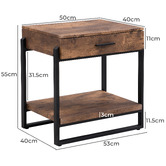 Evie Home Niko Bedside Table